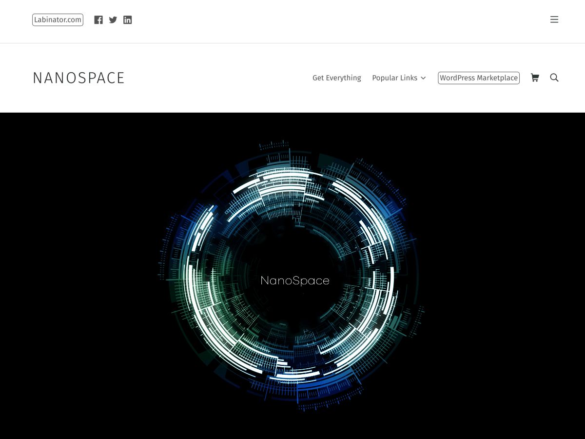 nanospace free wordpress theme