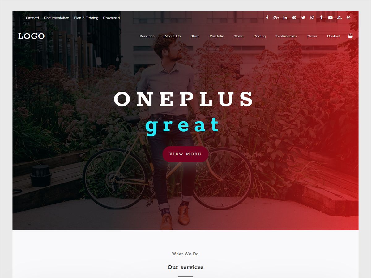 oneplus free wordpress theme