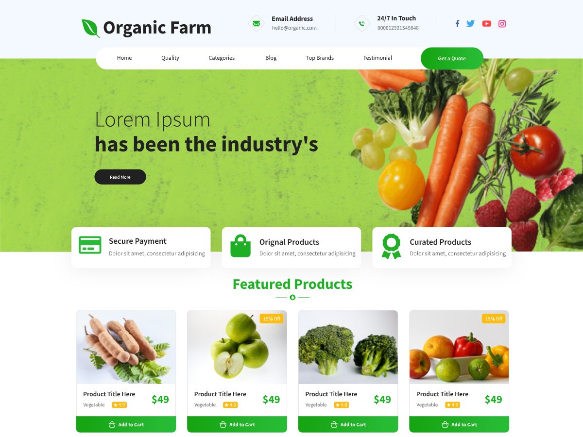 organic-farm free wordpress theme