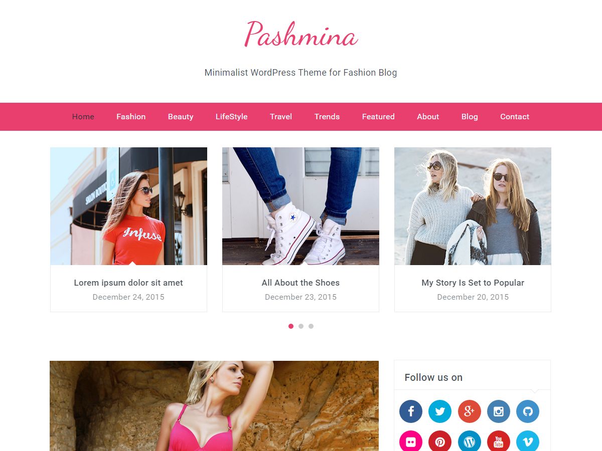 pashmina free wordpress theme