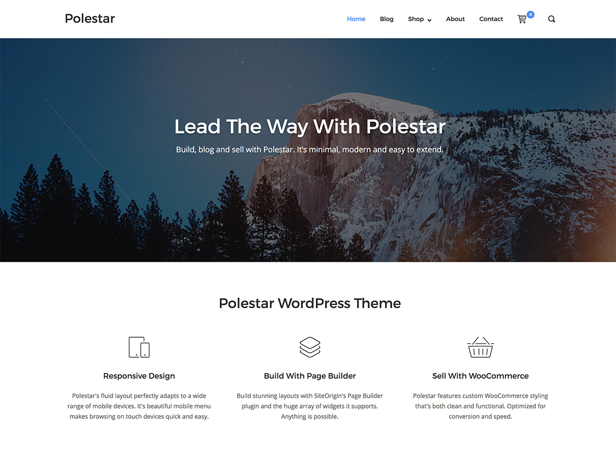 polestar free wordpress theme