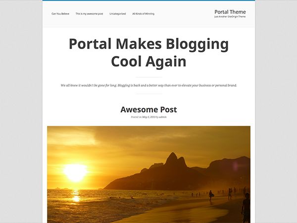 portal free wordpress theme