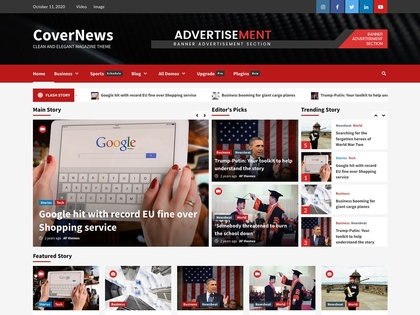 preview image for covernews wordpress theme