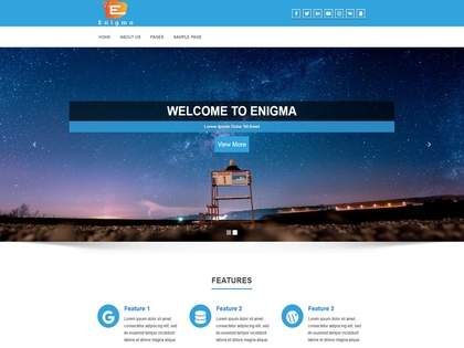 preview image for enigma wordpress theme