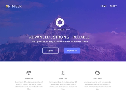 preview image for optimizer wordpress theme