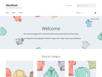 preview image for storefront wordpress theme