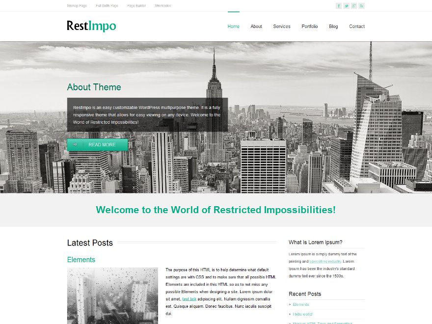 restimpo free wordpress theme