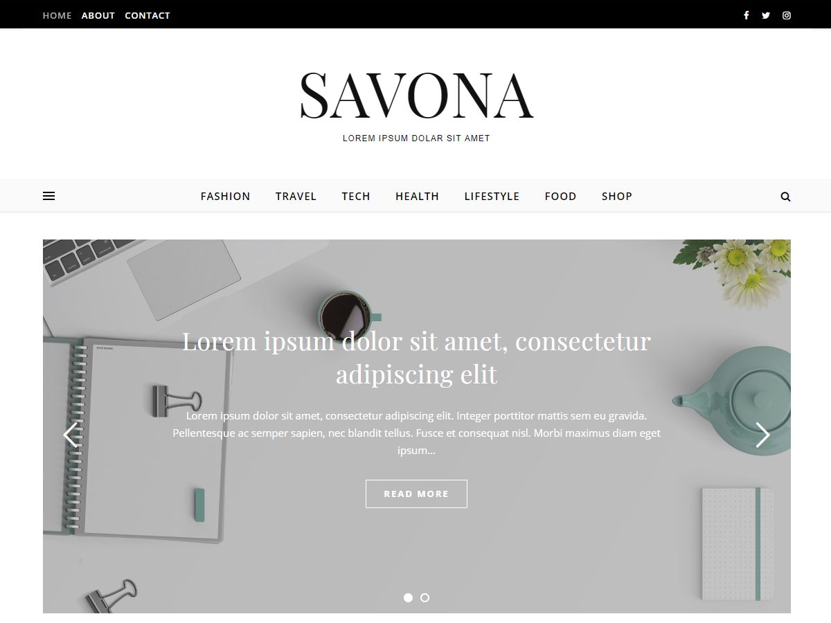 savona free wordpress theme