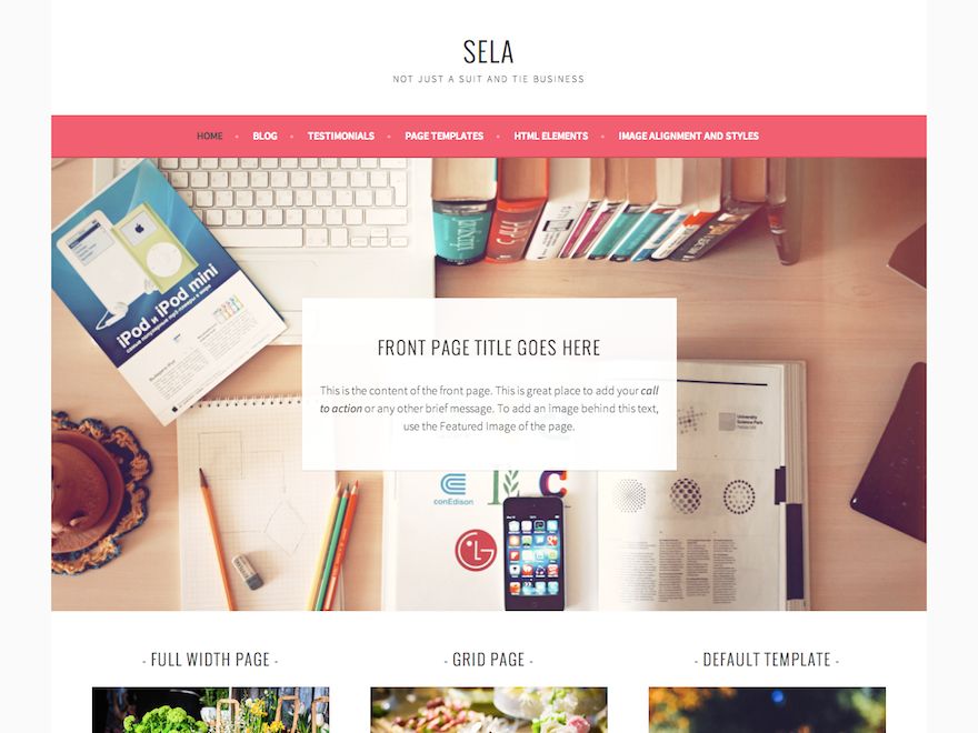 sela free wordpress theme