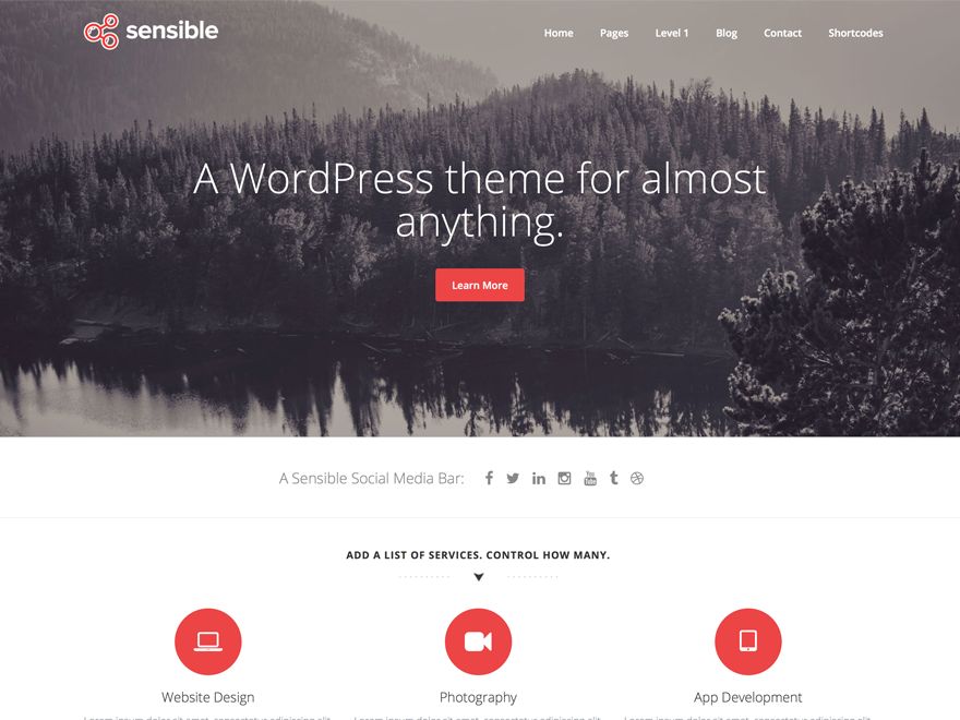 sensible-wp free wordpress theme
