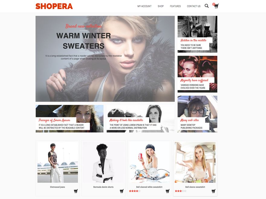 shopera free wordpress theme
