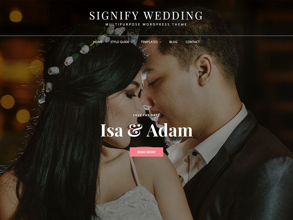 signify-wedding free wordpress theme