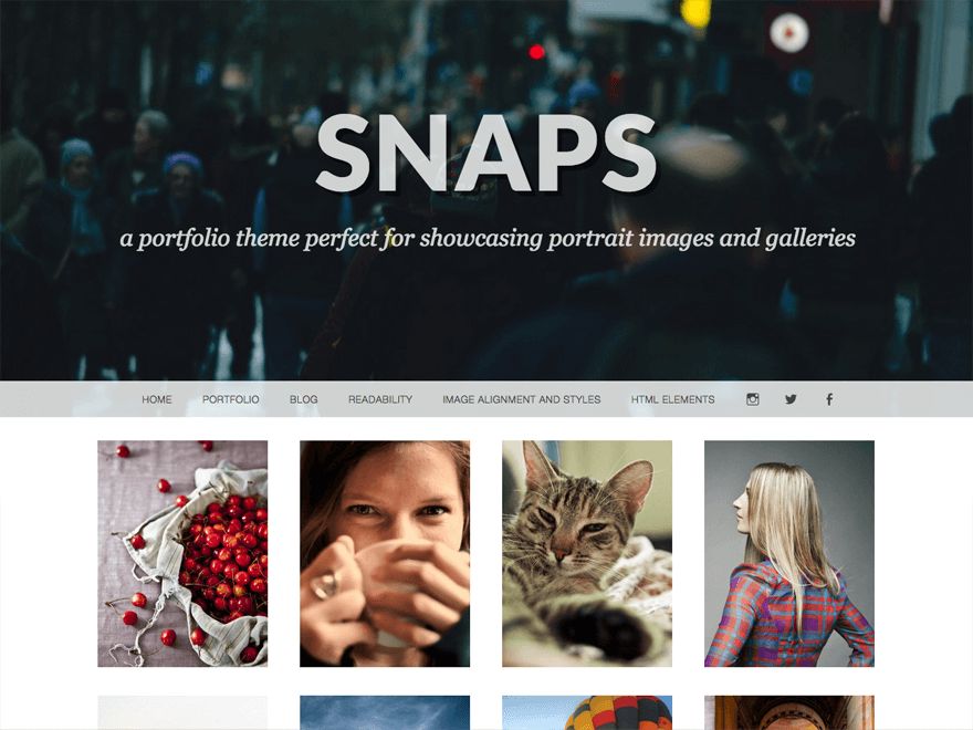 snaps free wordpress theme