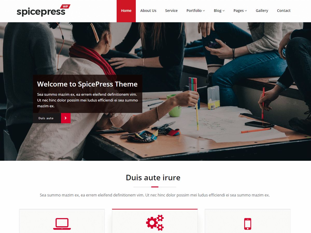 spicepress free wordpress theme
