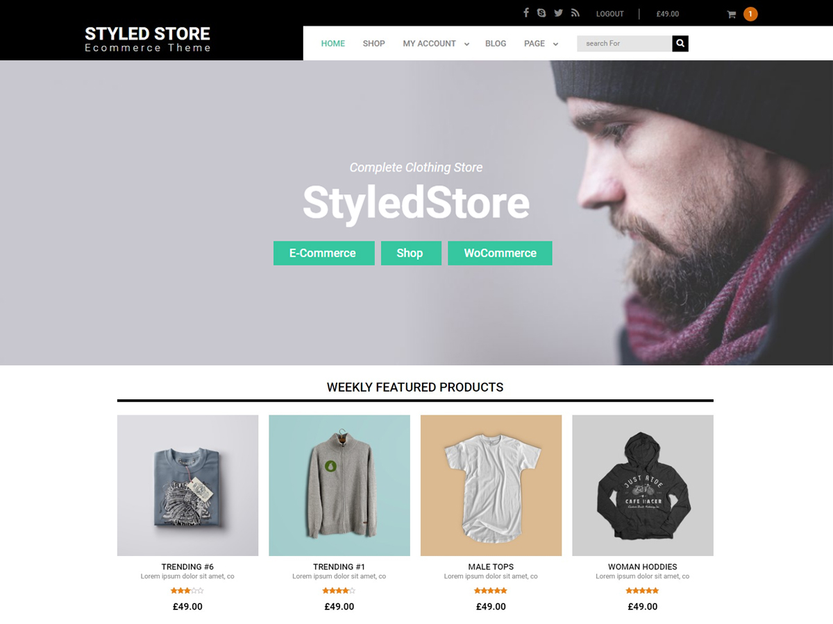 styled-store free wordpress theme