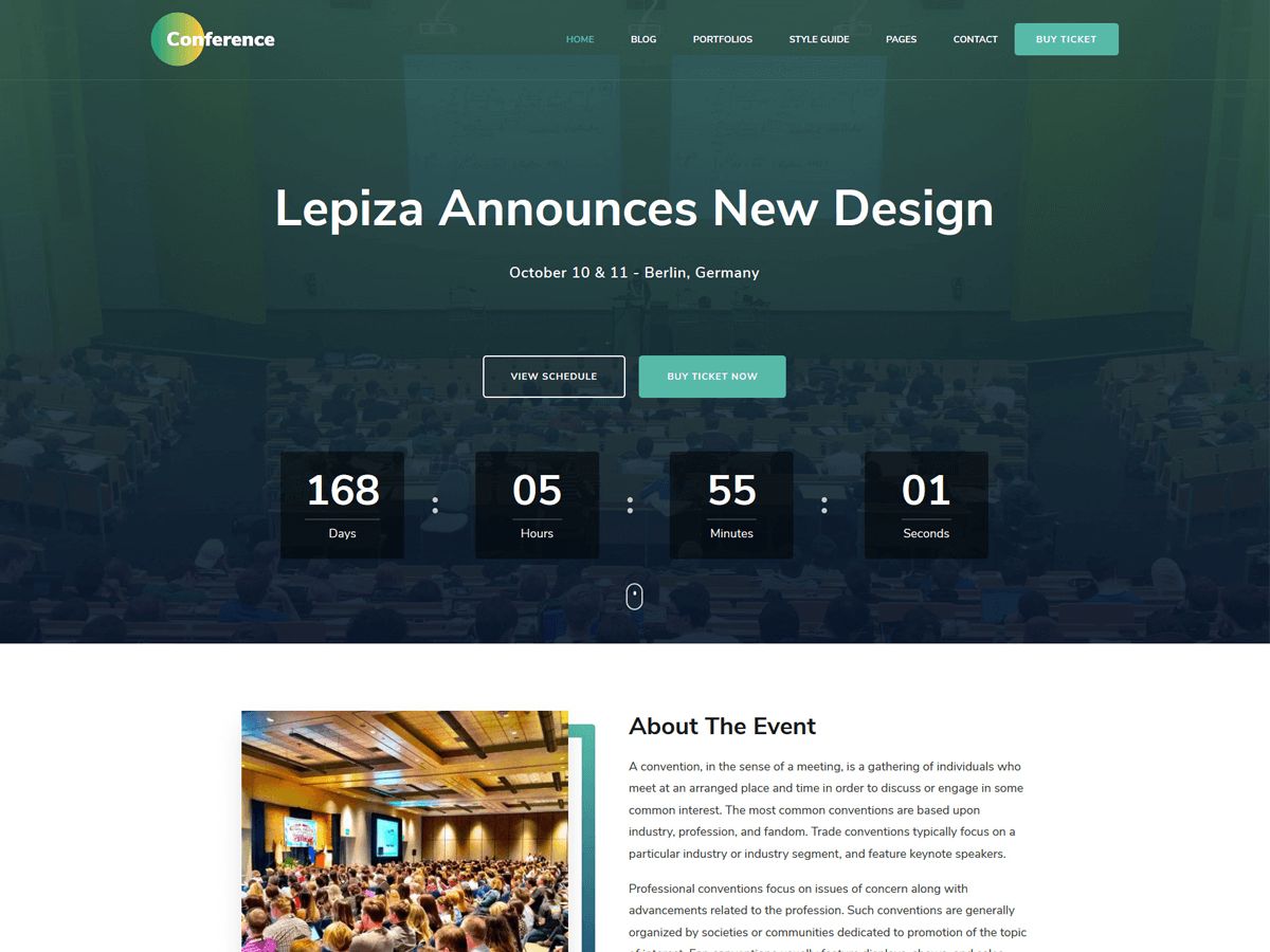 the-conference free wordpress theme