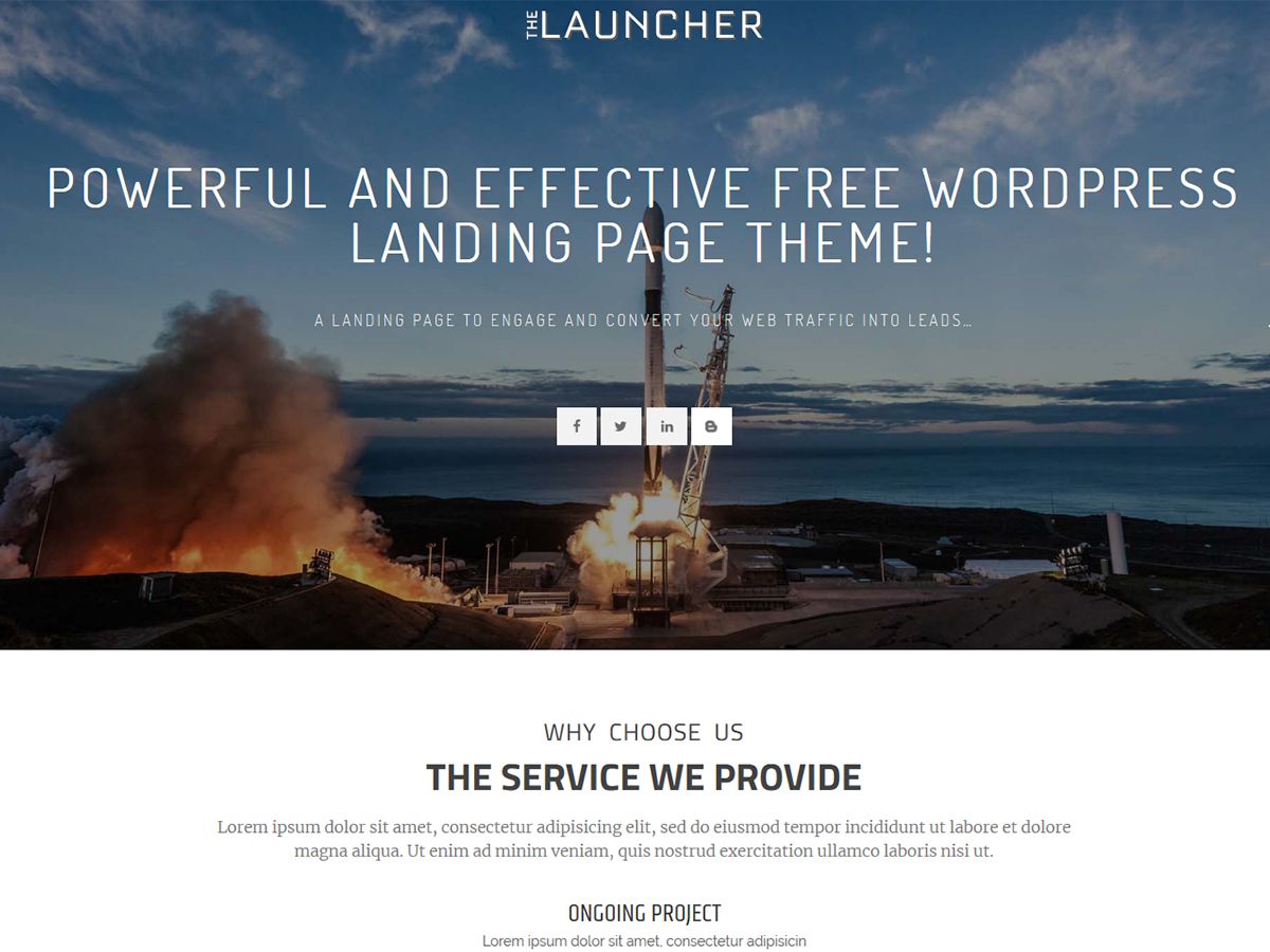 the-launcher free wordpress theme