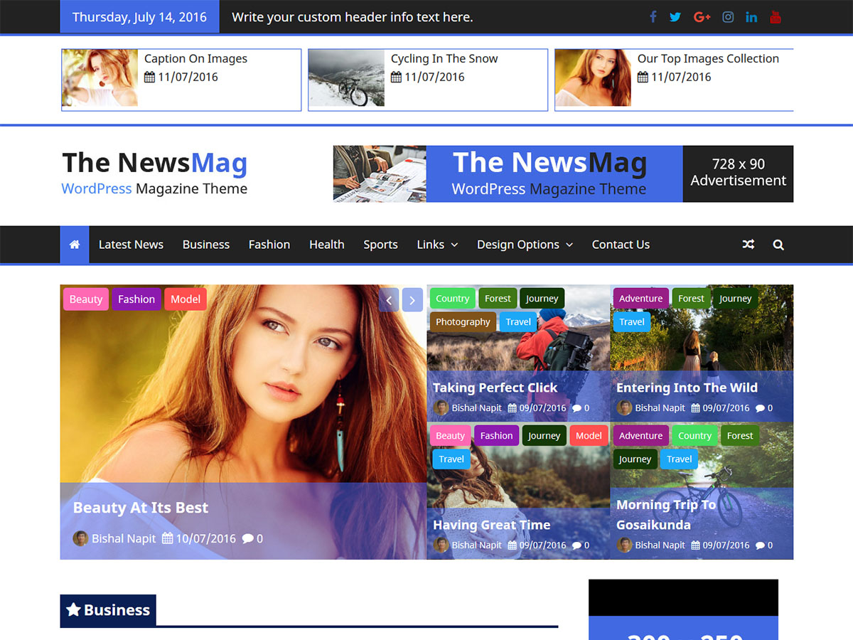the-newsmag free wordpress theme