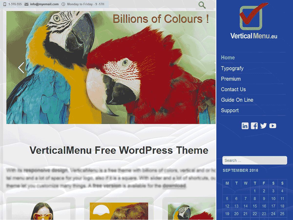 verticalmenu free wordpress theme