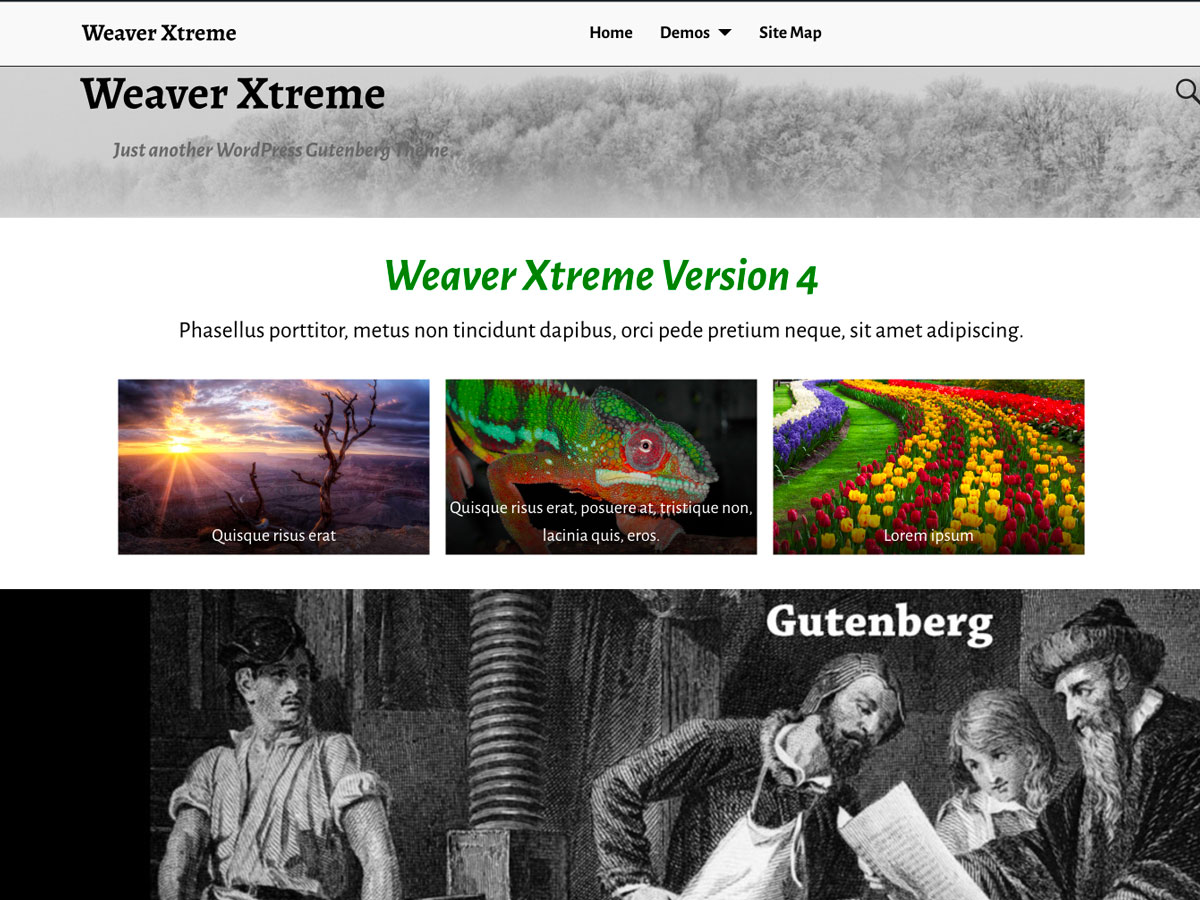 weaver-xtreme free wordpress theme