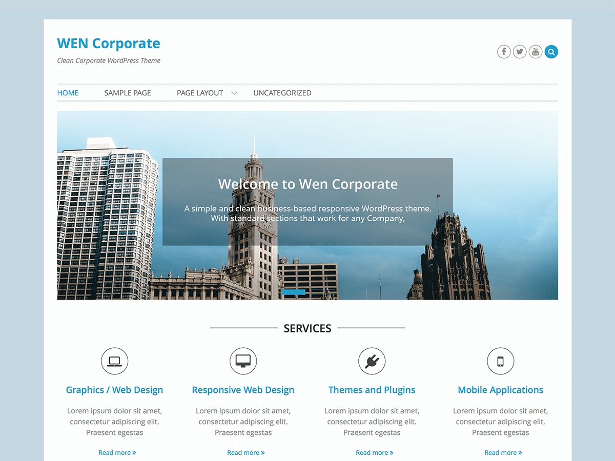 wen-corporate free wordpress theme