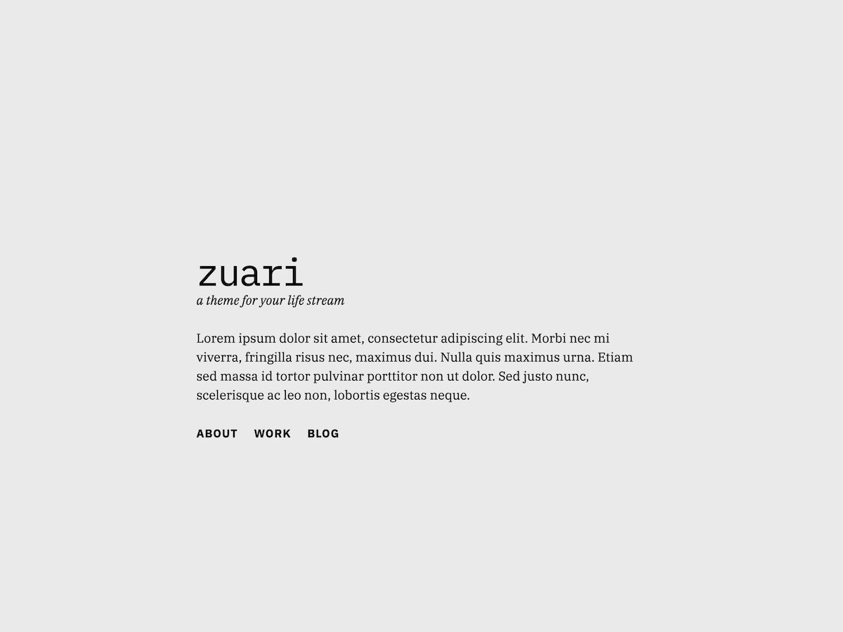 zuari free wordpress theme